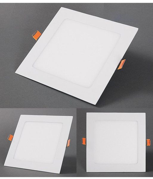 

downlights led square panel light 3w 6 9 12 15 18 25 recessed ceiling surface ultra-thin downlight indoor spotlight ac110v 220v
