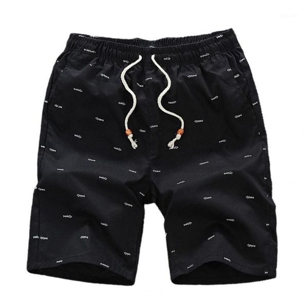 

men's shorts fish loose drawstring pockets short pants -riendly for basketball training, White;black