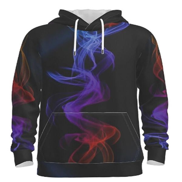 

men's hoodies & sweatshirts four seasons wearable hoodie 3d line sense print pattern casual round neck street streetwear, Black