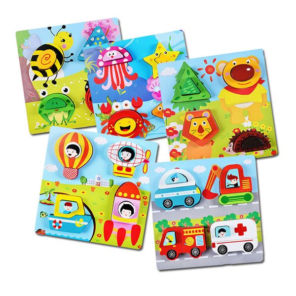 

kids 3d puzzles montessori wooden educational toys for children kids learning puzzle teaching aids intelligence puzzle toys