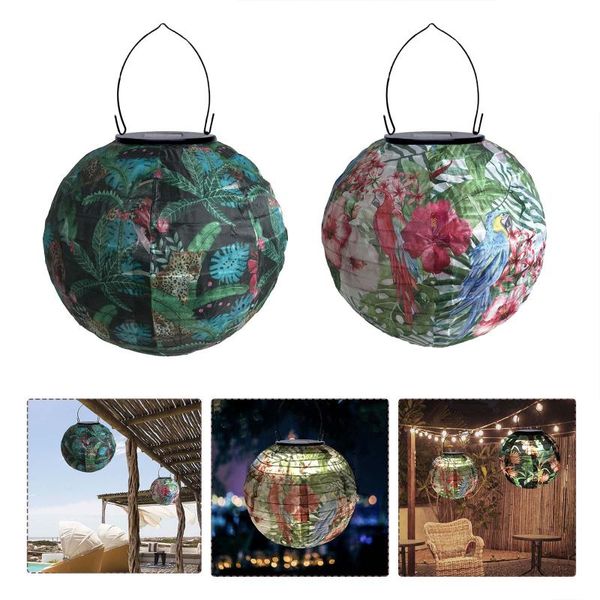 

lawn lamps 2pc chinese paper solar lantern round lamp decor lanterns wedding birthday holiday supplies are used for garden decoration