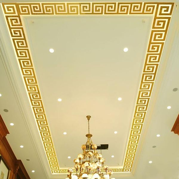 10 pezzi motivo geometrico linee di vita del soffitto autoadesive impermeabili rimovibili adesivi per bordi da parete per decalcomanie per la decorazione domestica