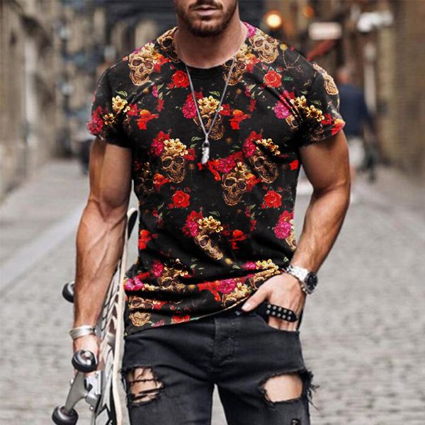 

men's t-shirts 2021 summer casual short sleeve vintage harajuku t-shirt men fashion ethnic style crew neck oversize loose, White;black
