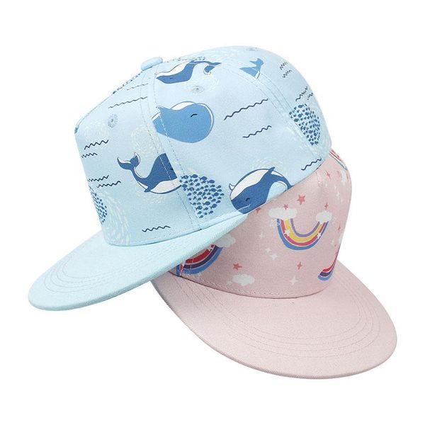 

cartoon children baseball cap printed adjustable kids girl boy hip-hop spring summer outdoor fashion beach sun hat caps & hats, Yellow
