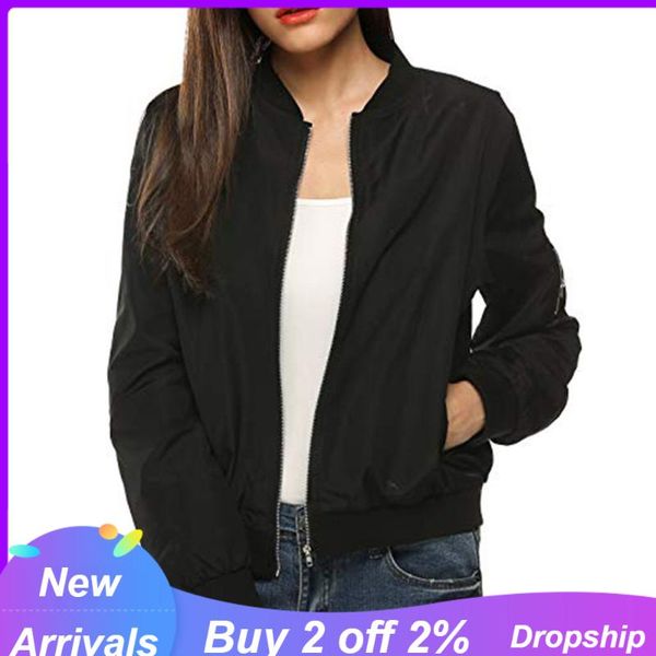 

women's jackets cardigan jacket autumn women fashion clothing coat woman classic ladies womens short bomber overcoat outwe, Black;brown