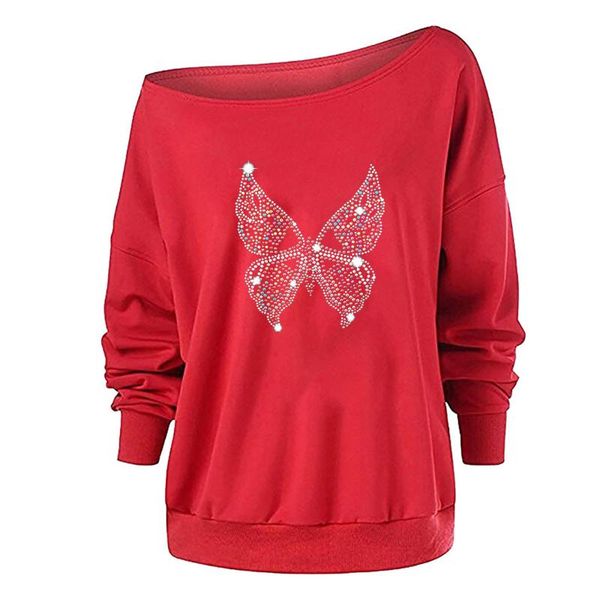 

jaycosin 2021 women harajuku fashion sweatshirts butterfly print casual pullover long sleeve sweatshirt sudaderas undefined women's ho, Black