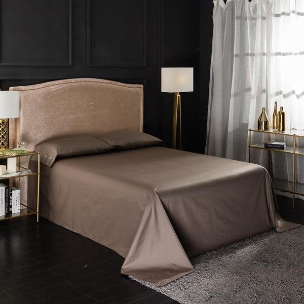 

home el solid color 1pcs 100% cotton flat sheet printing bedding linens bed sheets twin double full queen king size & sets