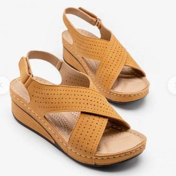 

women sandals new summer shoes ladies sewing wedges female casual pu leather comfortable retro beach slippers, Black