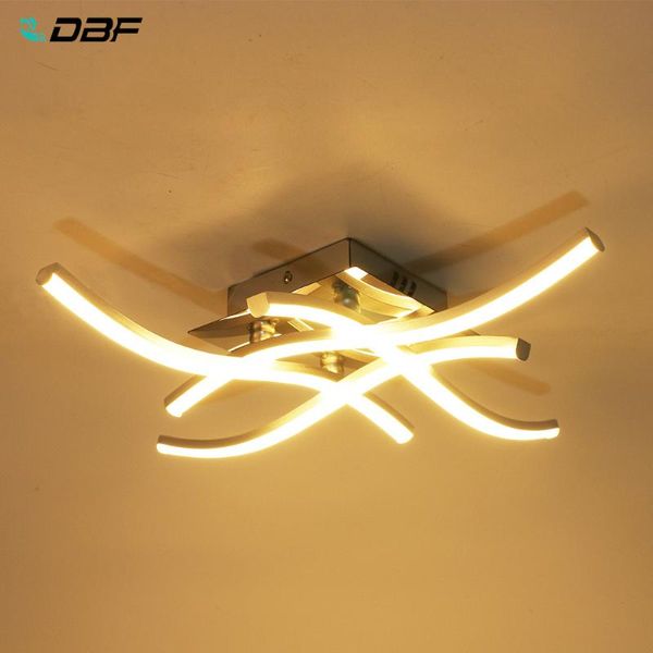 

ceiling lights [dbf]modern forked shaped round/square light 18w/24w led panel warm/cold white for aisle living room decor