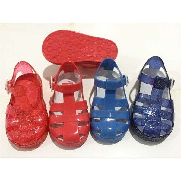 

roman children's shoes plastic comfortable fashion cartoon pvc sandals, Black;red