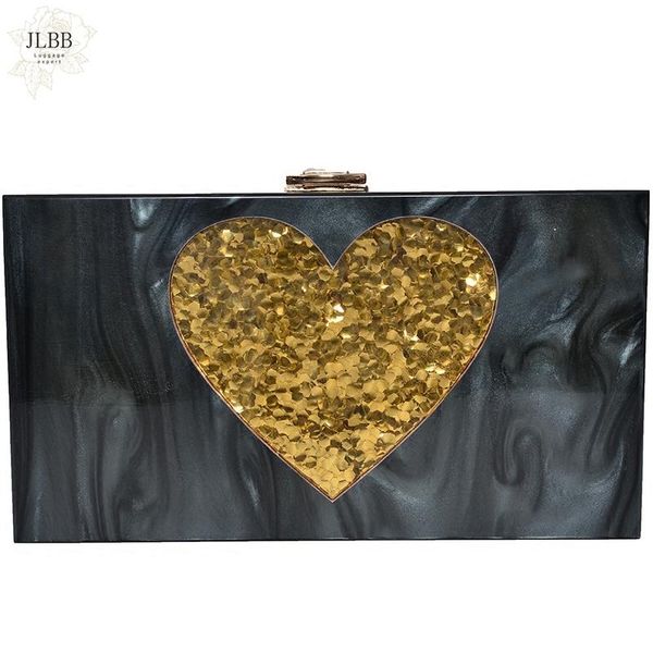 

evening bags women messenger bag brand fashion wallet luxury party prom elegant lady casual heart shape acrylic clutch