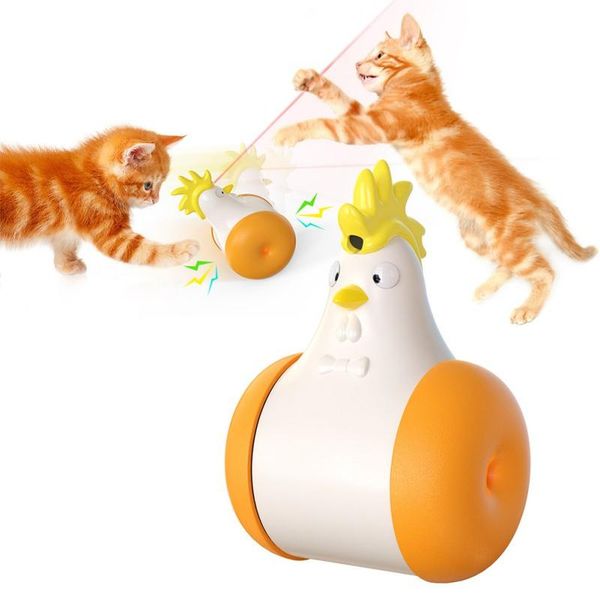 

cat toys pet smart sounding electric balance car funny laser toy usb charging automatic teaser playing tumbler kitten