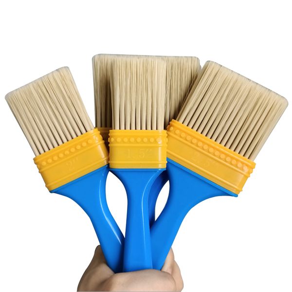 Monchef azul Punho de plástico tufado nylon fio pincel escova de carro escovas de limpeza