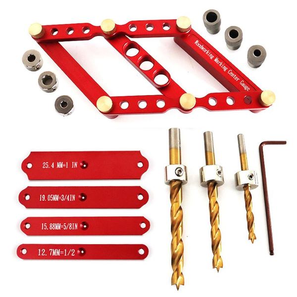 

professional hand tool sets woodworking punch locator 6m 8mm 10mm marking line drawing portable round pin hole puncher set tenon and gauge