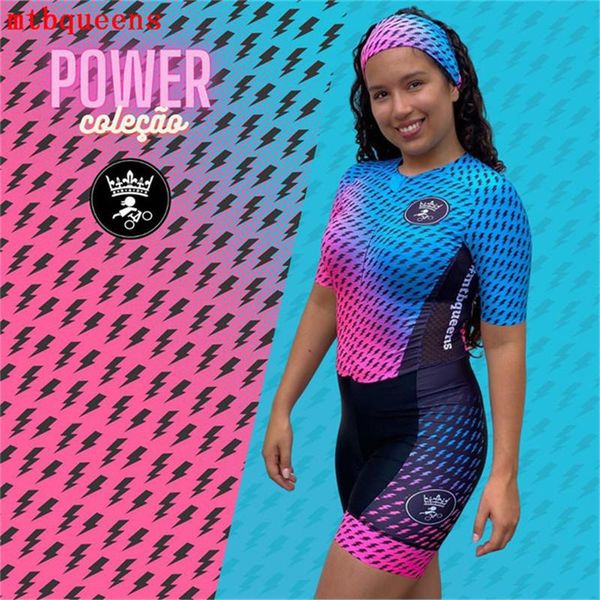 

racing sets mtb queens cycling skinsuit summer women jumpsuit triathlon suit sportswear running bike bodysuit macaquinho ciclismo feminino, Black;blue