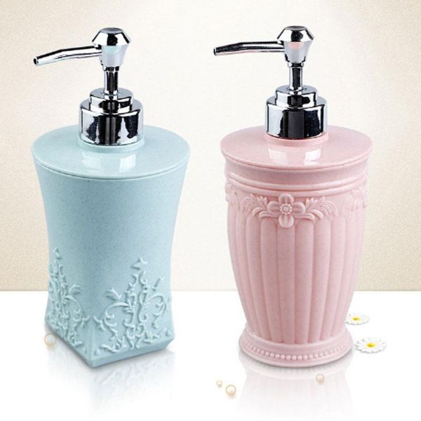

carved push-type lotion bottle portable hand sanitizer storage for home toilet bottling bathroom liquid soap dispenser