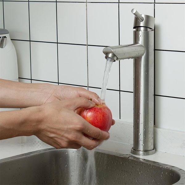 

bathroom sink faucets stainless steel kitchen faucet single handle basin cold and water mixer tap