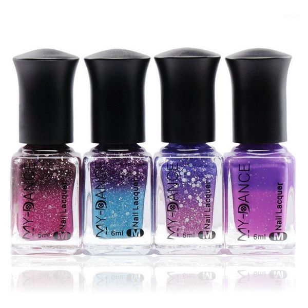 

water-based temperature colour changing nail polish non-toxic thermal fashion manicure shra8891