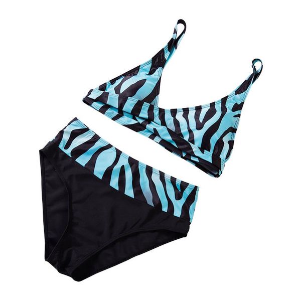 

one-piece suits baÃ±adores mujer 2021 women's bikini color stripe print split swimsuit large swimwear maillot de bain femme