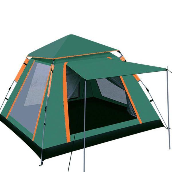 

tents and shelters 3-4 people automatic quickly open square single layer 210d oxford cloth family picnic outdoor camping tent fishing