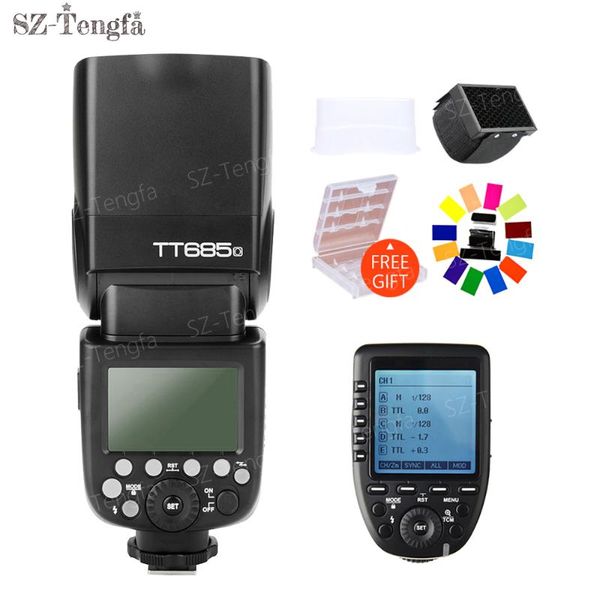 

godox685o 2.4g hss 1/8000sl wireless flash speedlite gn60 with xpro-o transmitter for / camera flashes
