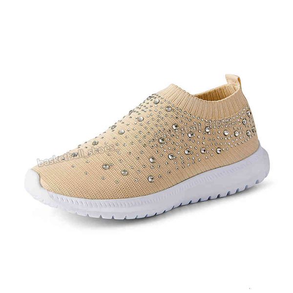 

dress shoes est womens large size rhinestones socks color matchings thick soled old couple shoe sports sneaker woman trainers sneakers 35-43, Black