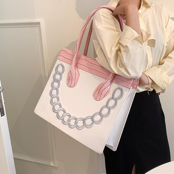 

evening bags large tote bag underarm 2021 summer canvas women's designer handbag travel high capacity shoulder