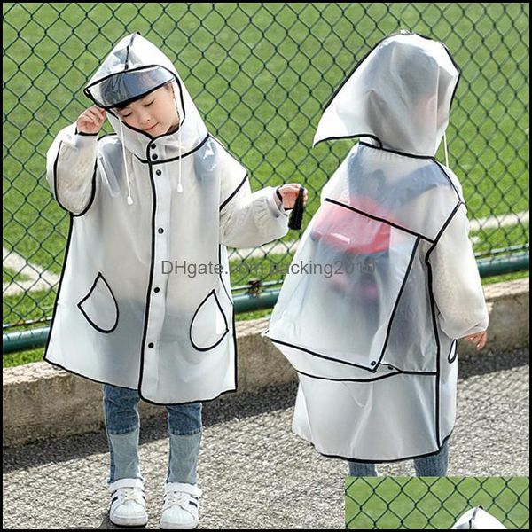 Impermeabili Articoli vari per la casa Casa Giardinoimpermeabili Trasparente Impermeabile per bambini Poncho antipioggia impermeabile Trasparente Per bambini Scuola materna Stud