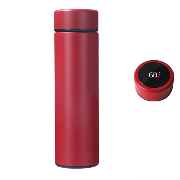 Inteligente de aço inoxidável térmica thermos garrafa de água à prova d 'água telecha a temperatura vácuo portátil led tela sopa coffee isolation canecas tumbler jy1000