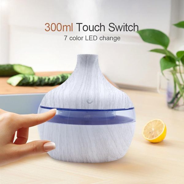 

300ml humidifier air aroma essential oil diffuser led diffusore oli essenzi fragrance lamps