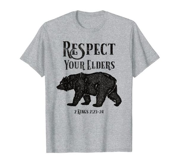 

men's t-shirts elders 2 kings 2:23-24 elijah the prophet christian tee, White;black