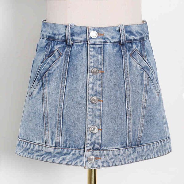 

shorts denim skirts for women high waist patchwork button casual shorts female fashion clothing summer style, White;black