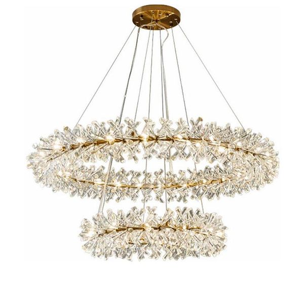 

ring design single/double floor modern crystal chandelier lamp lustre led living lighting and el lights chandeliers