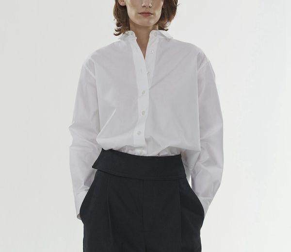 

shirt women spring autumn winter embroidery icon loose wide long sleeve k191, White