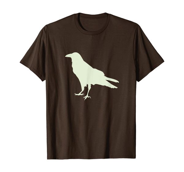 

Cool Minimalist Raven or Crow Silhouette Outline T-Shirt T-Shirt, Mainly pictures