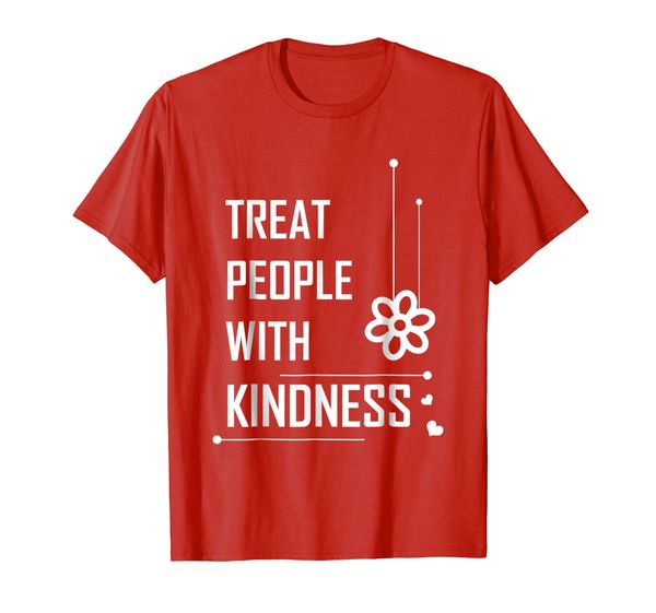 

treat people with kindness t-shirt, White;black