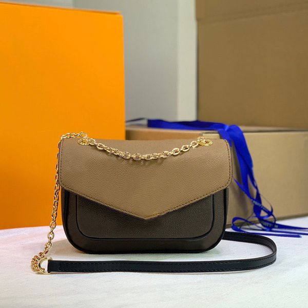 

luxurys designers passy shoulderbag women leather messenger bags card holder purse handles bag fashion womens chain handbags