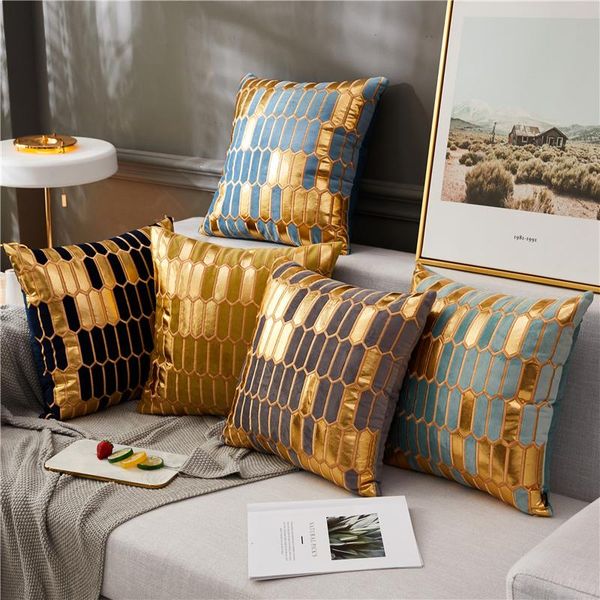 

cushion/decorative pillow 1pc velvet embroidery applique process cushion covers decorative cases throw pillowcases for sofa bedroom #/