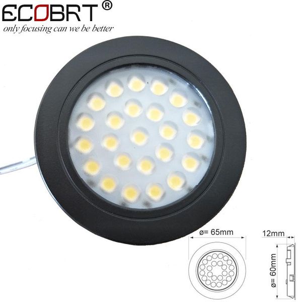 

dimmable 12v led spot light black recessed round under cabinet lights 2w in kitchen wine 6pcs/lot spotlights