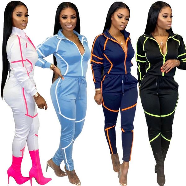 

women's tracksuits casual fashion women tracksuit sweatshirt pencil jogger sweatpant suit two piece set sport matching outfit, Gray