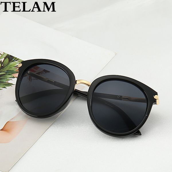 

designer sunglasses fashion women vintage metal mirror classic women's korean version anti ultraviolet reflective, White;black