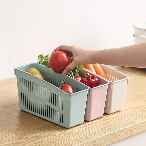 

drink bottle holder vegetable storage organizer box breathable for frige kitchen ena88 bottles & jars