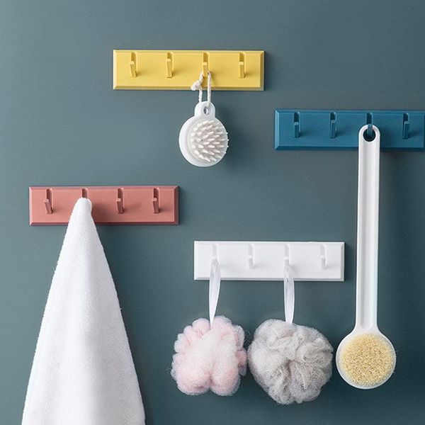 

hooks & rails creative punching paste hook bathroom kitchen rack wall hanging door rear key backpack sundries storage