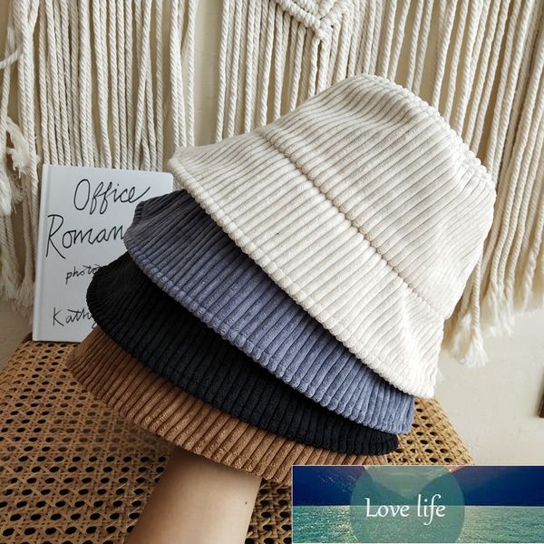 

fashion corduroy bucket hat for women autumn winter panama outdoor hiking beach fishing cap sunscreen female sunhat bob cap gift factory pri, Blue;gray