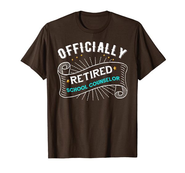 

retired school counselors retirement gift school counselor t-shirt, White;black