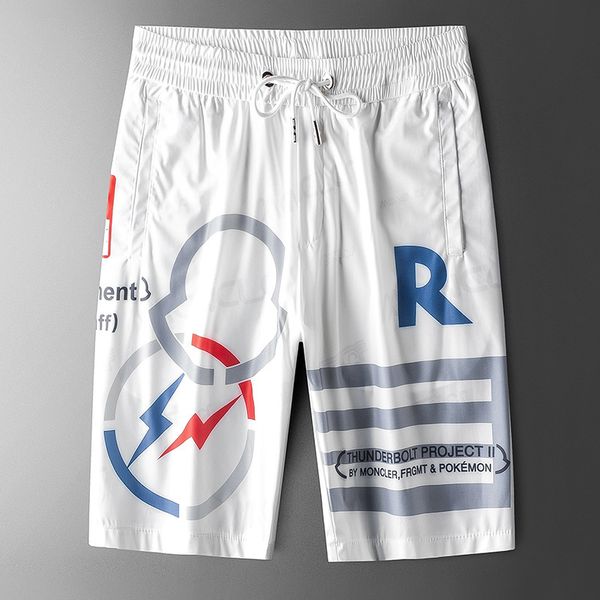

shorts fashion brand european ice silk for men in 2021 summer, White;black