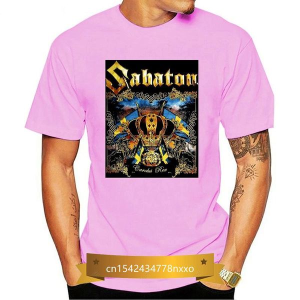 

men's t-shirts fashion t-shirt cotton carolus rex black sabaton, White;black