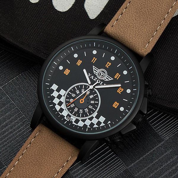 

wristwatches fashion men's watches brand waterproof quartz wristwatch car dial metal case leather clocks for men sports reloj hombre, Slivery;brown