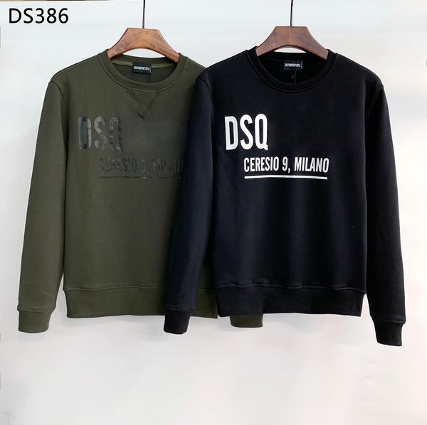 

dsq phantom turtle brand hoody mens designer hoodies italy fashion sweatshirts autumn winter print man hoodie male 100% cotton 5846, Black