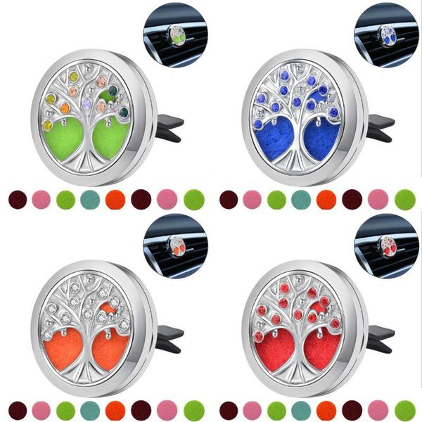 

pendant necklaces essential oil diffuser car clip aroma necklace air freshener perfume lockets, Silver